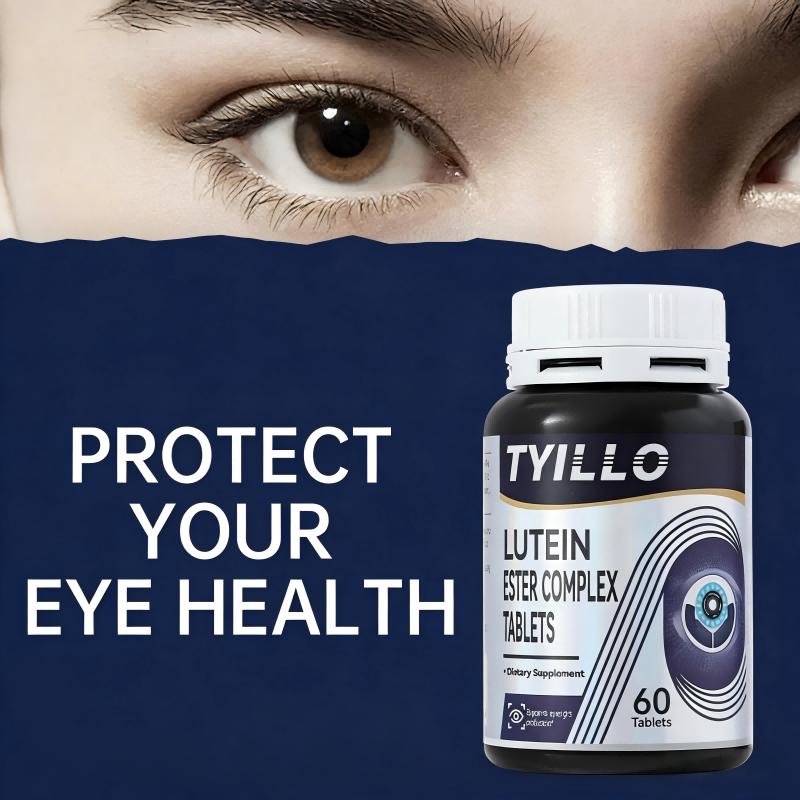 2PCS Tyillo Blueberry Lutein Ester Complex Tablets, Eye Health Supplements with Lutein Ester & Zeaxanthin, Relieve Eye Fatigue & Dryness, Support Vision Health, Vitamin Supplement