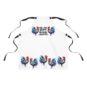 Colorful Chicken Apron, Fun Cooking Gift, Kitchen Accessory, Chef Apron, Unique Gift for Bakers, Farmhouse Decor