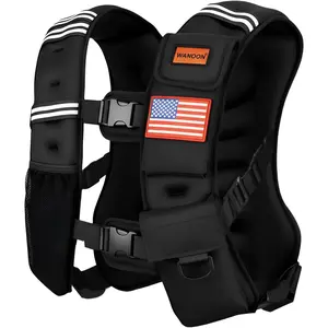 Weighted Vest for Woman and Men, 8lbs/12lbs/16lbs/20lbs/30lbs/40lbs Odorless Adjustable Straps Size Walking Vest,Running Vest with Underarm Buckle, Breathable Mesh Shoulder Pain Relief, Strength Training HIIT