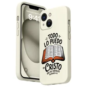 Straight Edge Bible Verse Aesthetic Christian Pattern Man's Phone Case for iPhone 15 16 14 Pro Max 13 12 11 XR XS Plus E Shockproof Drop Protection Rugged Durable Silicone Cover Cellphone Protective Smartphone Casing