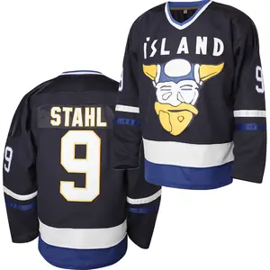 Hockey Jersey All Stitched Sleeveless Quick Dry Mighty Ducks & Gunner Stahl Jerseys Breathable Mesh Fabric Athletic ApparelUglySweater