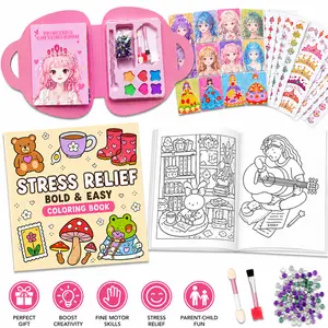 Handmade Christmas Princess Craft Set | 3-in-1 DIY Makeup Dress-Up Kit | Hobby Toys for Girls Aged 4 - 12 | Paper Eyelash Flower Bow Stickers Gems | Role Play Toys tiktokshopspringglowup