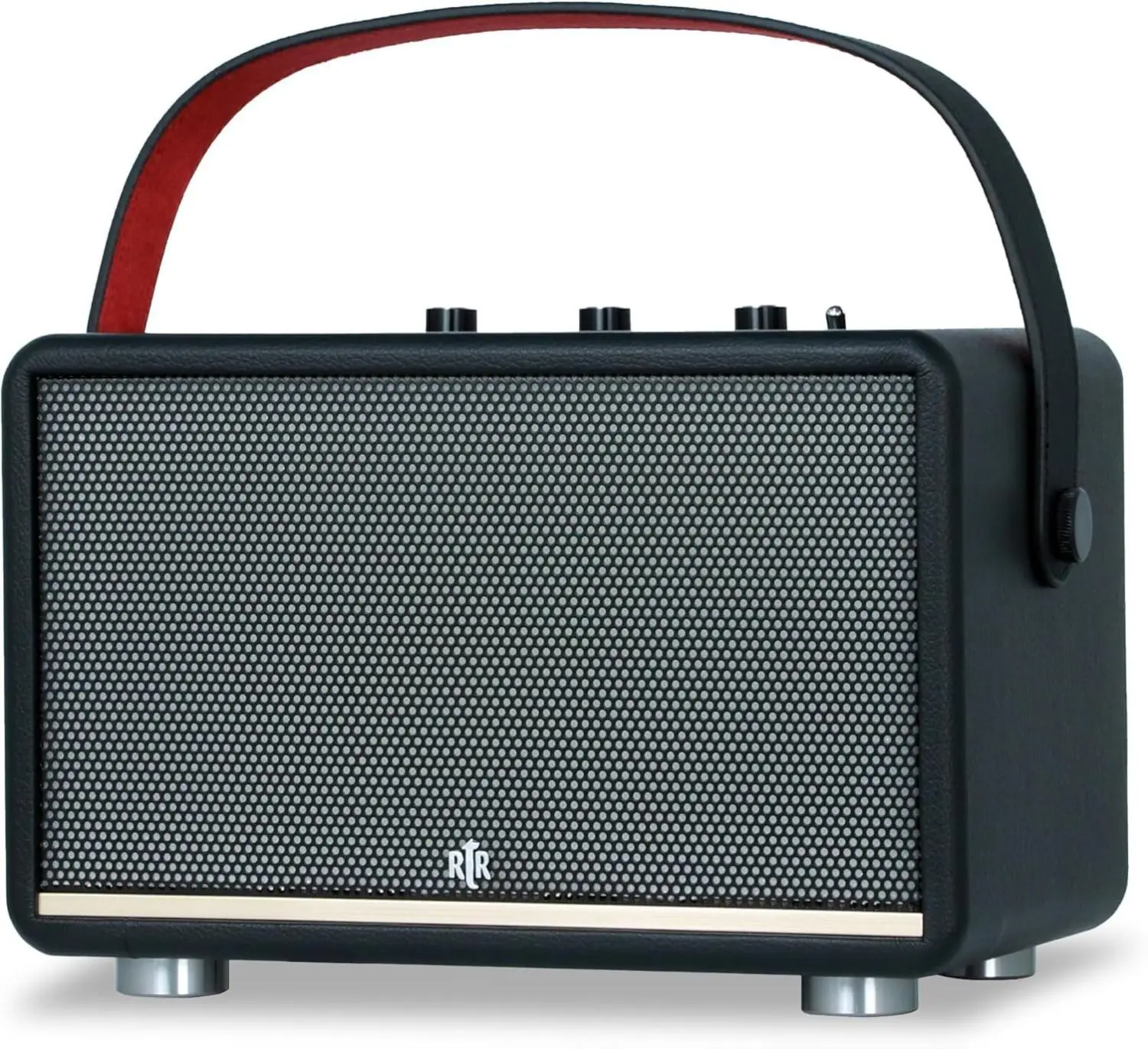 RTR - BIC America A1 Elite Portable Speaker, 80W High-Powered Sound, Dual Drivers, TWS Pairing, 15H Battery, RGB Lights, Bluetooth 5.3, USB & Aux-in, Durable, Perfect as Home Speakers