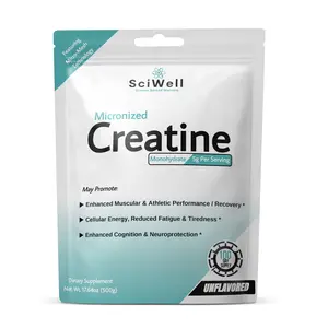 Micronized Creatine Monohydrate - 100 Servings - Supports Cognitive Function, Cellular Energy, Enhanced Muscular & Athletic Performance