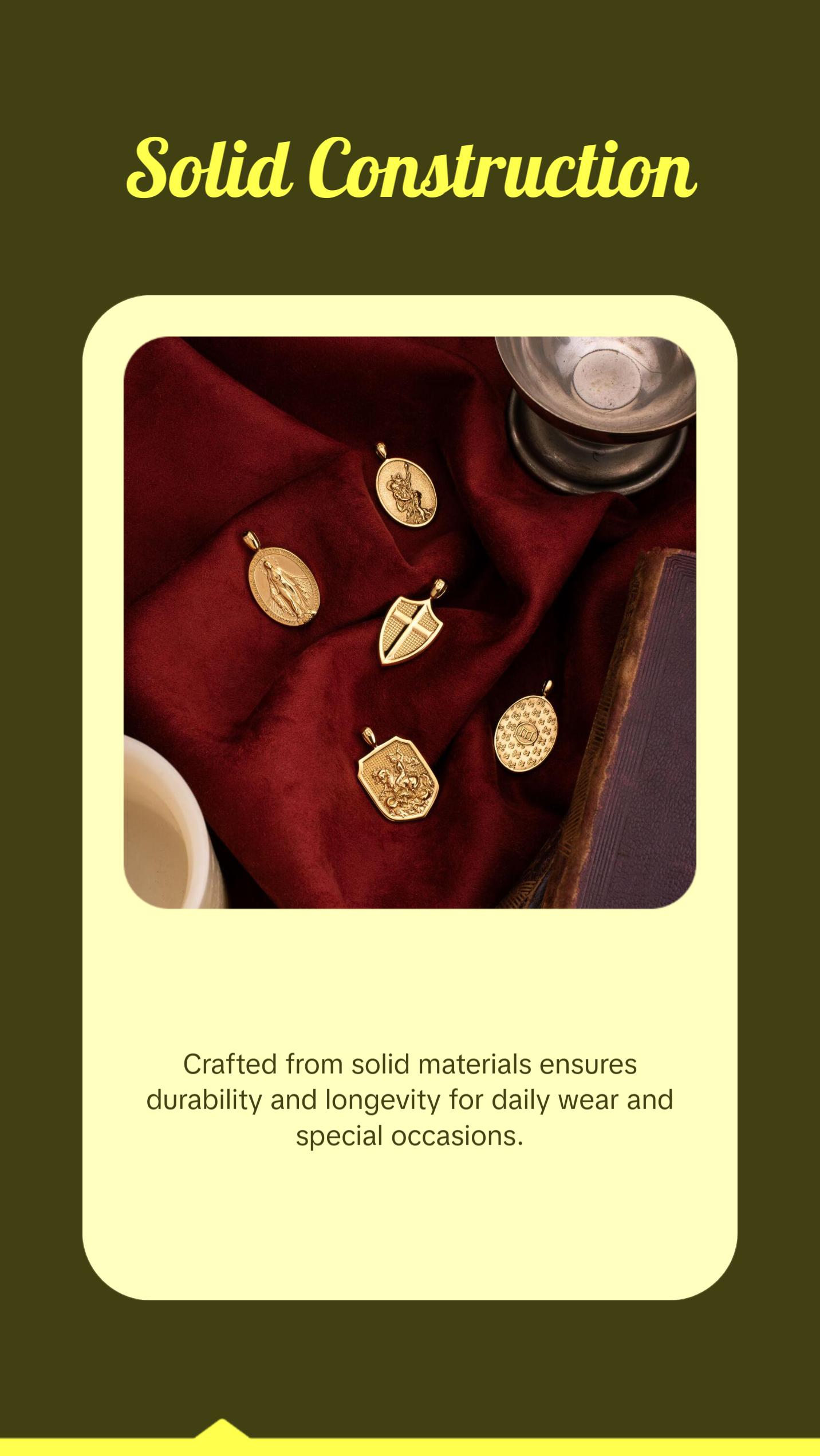 St. Christopher Pendant - Gold