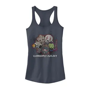 Juniors Womens Marvel Guardians of the Galaxy Kawaii Racerback Tank Top