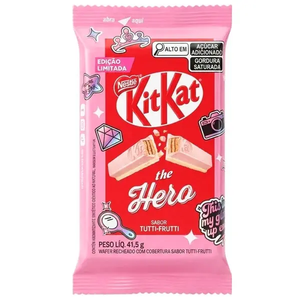 Nestle Kitkat The Hero Sabor Tutti- Frutti Flavor