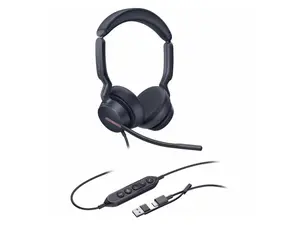 Yealink UH46 Dual UC USB-C/A - USB Professional Wired Headset - USB-C and USB-A adapter included (1308183)