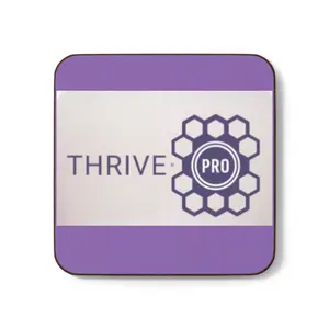Thrive Pro Hardboard Coaster - Eco-Friendly Drinkware Accessory
