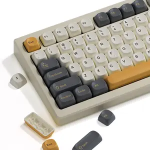 Womier Cute PBT Keycaps,MOA Profile Theme Keycap Set Dye Sub Key caps for Mechanical Keyboard 61/68/84/87/98/99/100/104/108 Keys,Only Keycaps