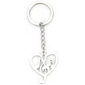 Household daily necessities Music Keychain Love Musical Keycharm for Women Muscial Handbags & Purse Charms Ideal Keychain Gift for Music Lovers
