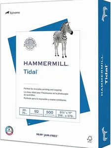 Hammermill Printer Paper, Tidal 20 lb Copy Paper, 8.5 x 11-1 Ream (500 Sheets) - 92 Bright