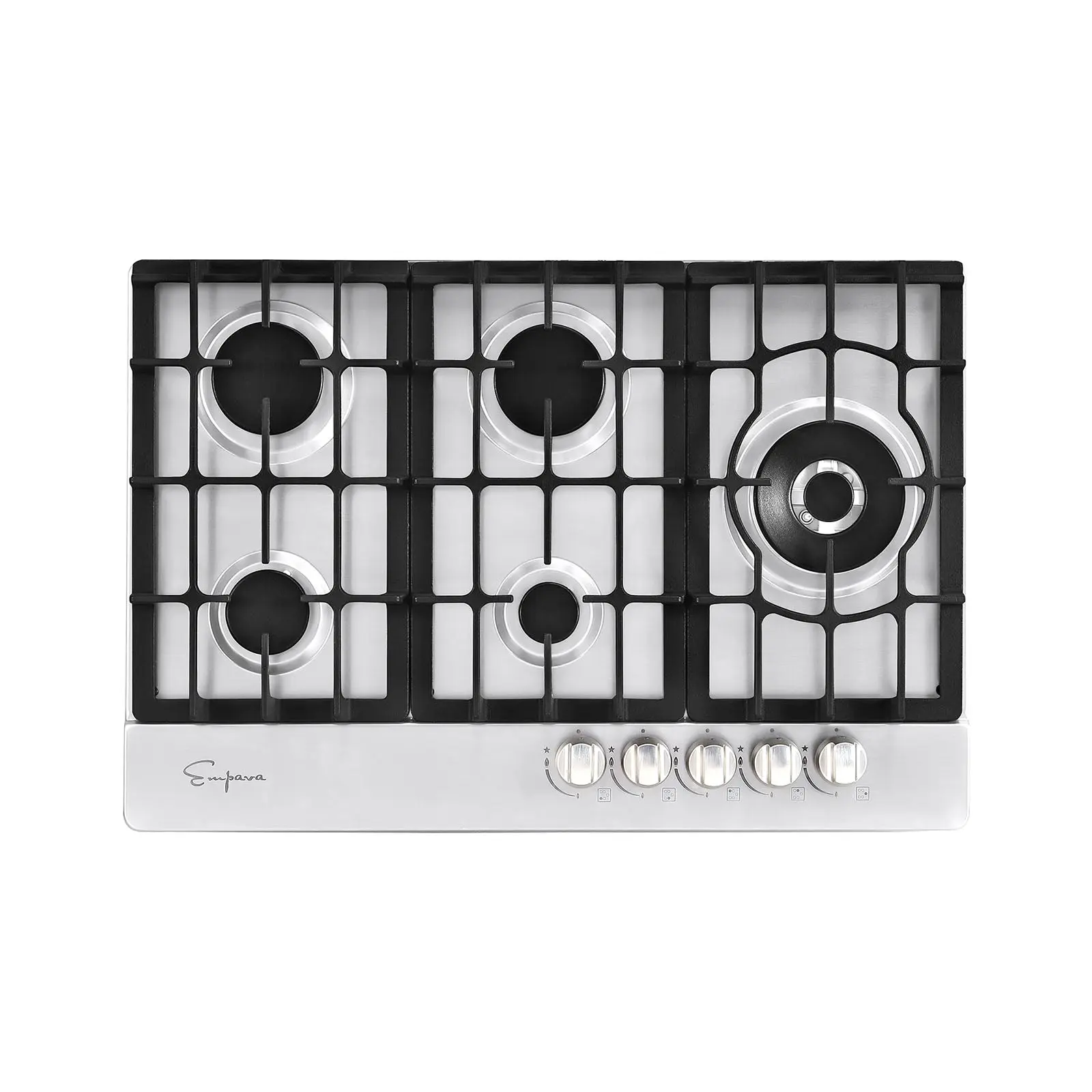 Empava 30-in Built-in Multi-Burner Gas Stove Cooktop with Cast Iron Grates