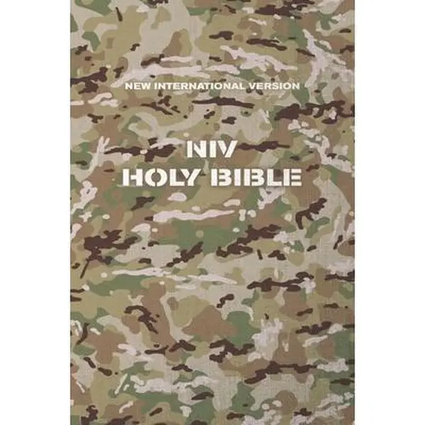 USED Book - Niv, Holy Bible, Compact, Paperback, Military Camo, Comfort Print by Zondervan (Paperback) - english