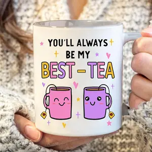 Friend Coffee Mug - BEST-TEA - Gifts for Best Friend Women - Christmas Friendship Gift for Female Friend - Best Friends Birthday Gift - Besties BFF Gifts -   White Ceramic Cup