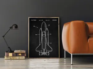 Space Shuttle Patent Print, NASA Poster, Nasa Space Shuttle, Spaceship Blueprint, Astronaut Gifts, Aerospace Engineer, Home Decor