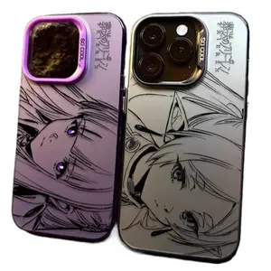 Anime Frieren Cute Fern Himmel Couple Phone Cases for IPhone 17 Promax 16 15 14 13 12 11 Pro Max Plus Air Black White Purple Mattle Shockproof Protective Cover
