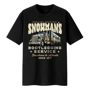 [100% Cotton] Snowman's Bootlegging Service Unisex T-Shirt - Smokey & The Bandit - Unis Sweatshirt, Gift Trending for All Sizes - Classic Tshirt, Hoodie and Sweatshirt