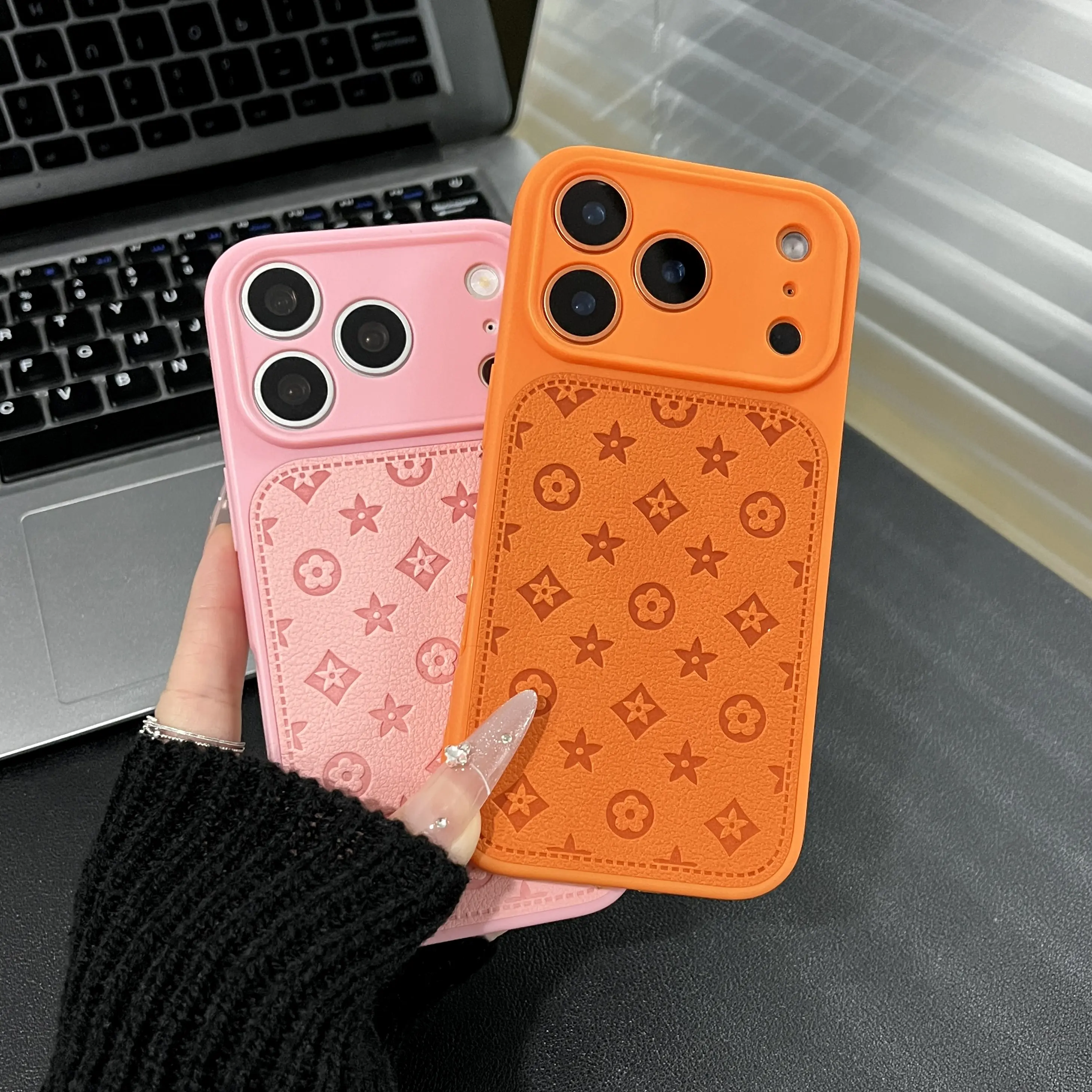 High-End Leather Phone Protect Cover with Raised Bezels - Precision Fit for iPhone Series 13-17 Pro Max, 16 Plus, Chic Unisex Accessory, Gift-Ready for Holidays