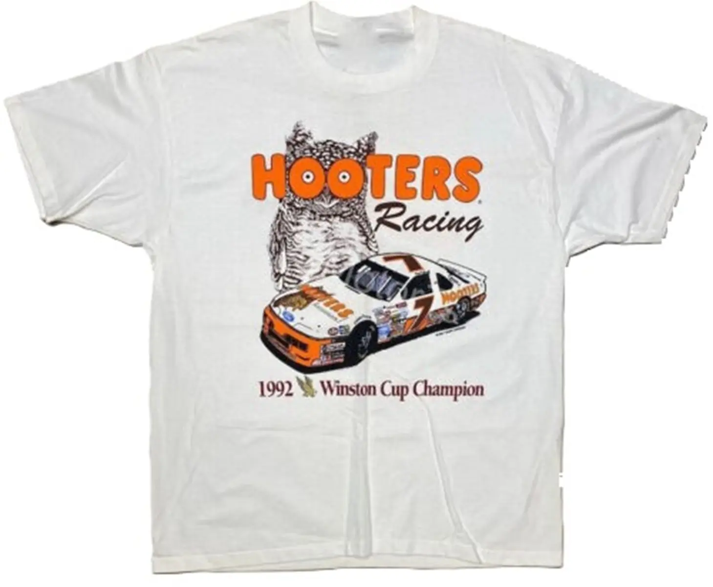 Vintage 1992 Alan Kulwicki Nascar Racing T-Shirt One Side Unisex Cotton Menswear Sport Top Tee Shortsleeve nascar  tee