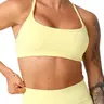 【Black Friday】Women's Solid Color Criss Cross Backless Wireless Sports Bra, Breathable Comfortable Fabric, Ladies Sportswear for Indoor and Outdoor Wear, Sporty Clothes for Gym, Workout, Fitness and Yoga