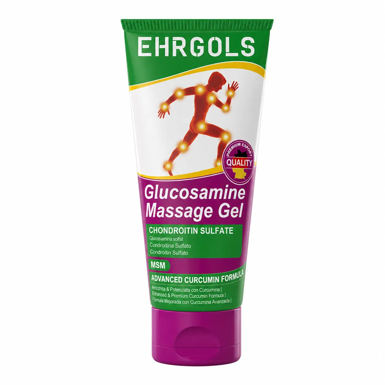 [Auction Exclusive] Ehrgols Joint Massage Gel | Glucosamine, Turmeric & Chondroitin | Cooling-to-Warming Sensation | For Knees, Hands, Lower Back, Neck & Shoulder Comfort | 3.4 fl oz
