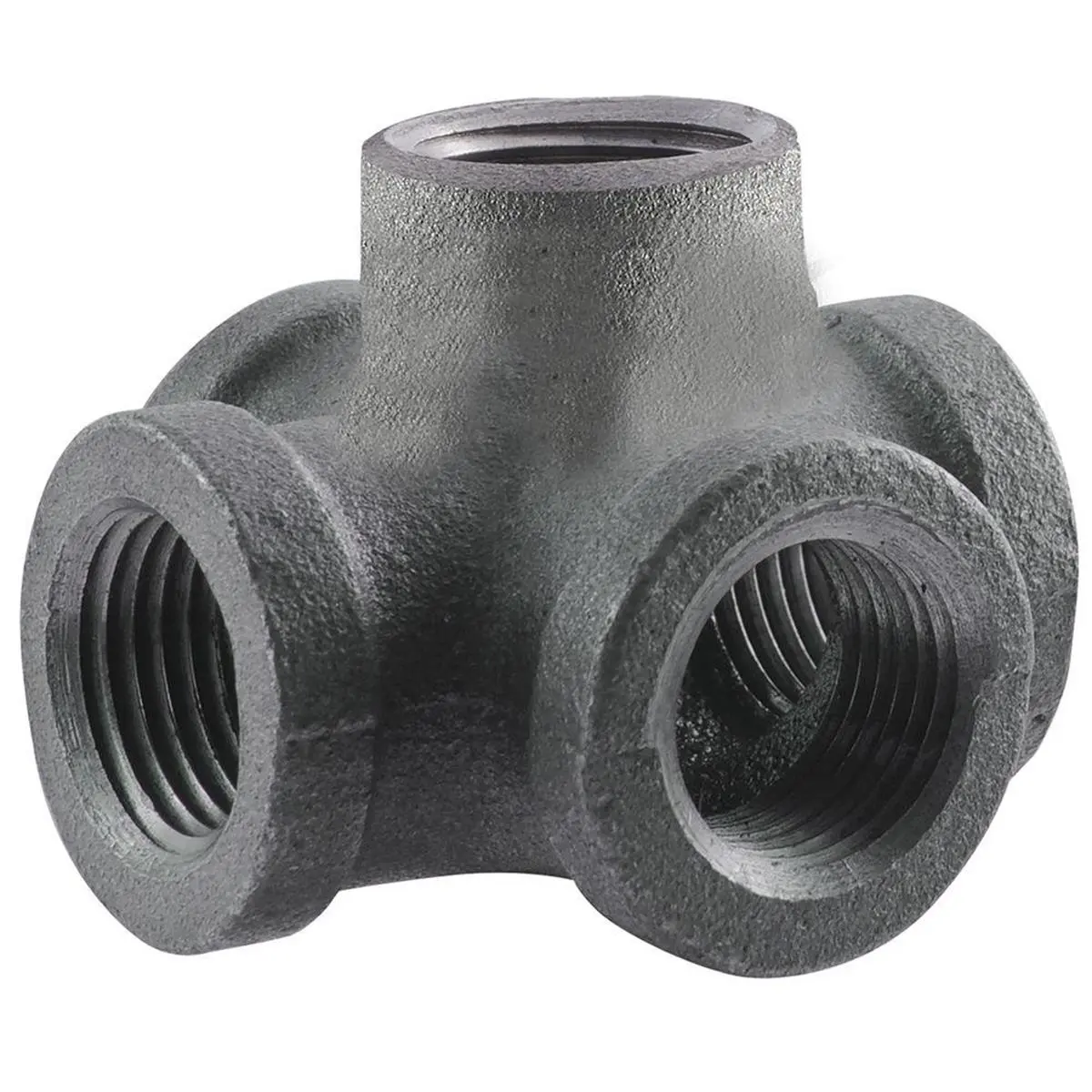 212 MAIN 0.5in Cross-Shaped Water Pipe, 5-Way Cross Side Outlet Pipe for Boating Water Sports
