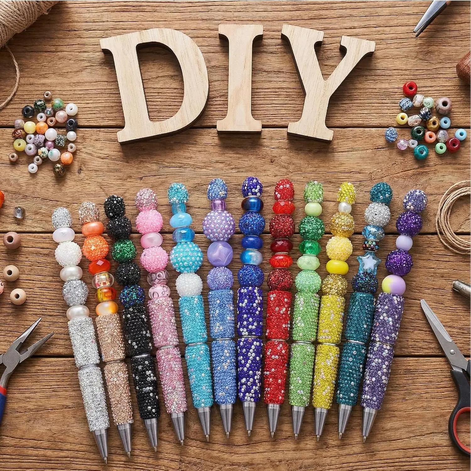 DIY Beading & Jewelry Making Rhinestone Pen - Sparkling Body for Stylish Writing
