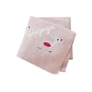 Mimixiong Customized Design Baby Knitted Blanket With Procedure Pattern Name Personalized Logo Portable Swaddle Wrap For Newborns Cozy Travel Outdoor Use Baby Swaddle