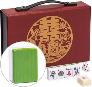 Yellow Mountain Imports Chinese Mahjong Set – Rouge Oasis – 146 Small Tiles for Chinese-Style Play