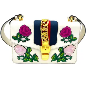 Pre-owned GUCCI LEATHER Shoulder Bags FLORAL SYLVIE TOP HANDLE HANDBAG