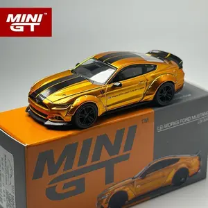 （Free shipping）MINIGT 1:64 LB-Works FORD MUSTANG LB Gold alloy Car Model 847