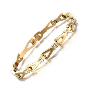 Titanium Steel Magnetic Negative Ion Bracelet Fashionable Style Adjust Human Magnetic Field Improve Sub-Health