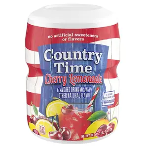 Naturally Flavored Cherry Lemonade Mixed Drink Powder - 18.3 oz, No Artificial Sweeteners or Flavors, 6 Months Shelf Life, 1 Cannister for Shareable Sugar-Free Hydration Beverage
