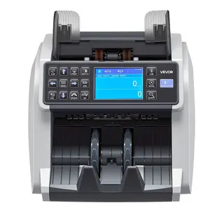 VEVOR Money Counter Machine, Mixed Denomination Bill Cash Counter with CIS/UV/MG/IR/DD/DBL/HLF/CHN Counterfeit Detection, Multi-Currency Support, Money Counting Machine with External Display
