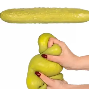 1PC Realistic Pickle Squeeze Stress Toy, Soft Squeeze Sensory Fidget Toy, Portable Anxiety Relief Toy for Office Classroom Travel