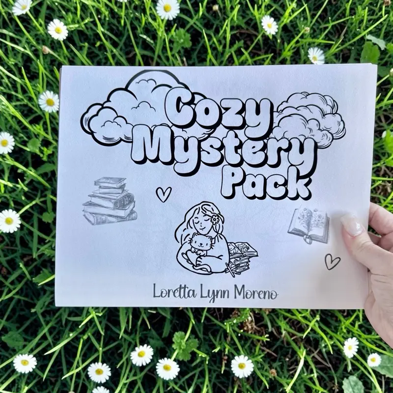 Cozy Mystery Coloring Pack - 15pcs Loose Coloring Pages, High Quality Materials, Art Materials, Artist Supplies, Craft Supplies