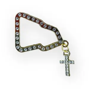 Cross Hat Pin For Hat Logo enamel pin fashionable enamel pin Gold Fitted Cap