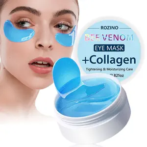 Rozino Bee Venom Collagen Eye Mask 80g, Anti-Wrinkle Moisturizing Gel, Firming, Contour & Hydrating, Suitable for All Skin Types, Daily Eye Care, Moisture
