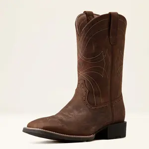 Men’s ARIAT Sport Wide Square Toe – DISTRESSED BROWN