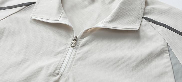 Spring/Summer men’s half-zip polo shirt with a turn-down collar, short-sleeve T-shirt with color-block design, wear-resistant and comfortable fabric; casual men’s top for everyday wear, outdoor sports, vacations, and as a gift for a boyfriend.