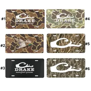 DRAKE logo Camo Collection Vanity Plate, License Plate, Truck Car Tags, Gifts for Him, Hunting, Tag for Car, Truck