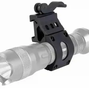 Handheld Light Aluminum Bracket, 25.4mm Handheld Light Tube Clamp, 45-Degree Side-Mounted Handheld Light Holder, Laser Stand, Scope Mount