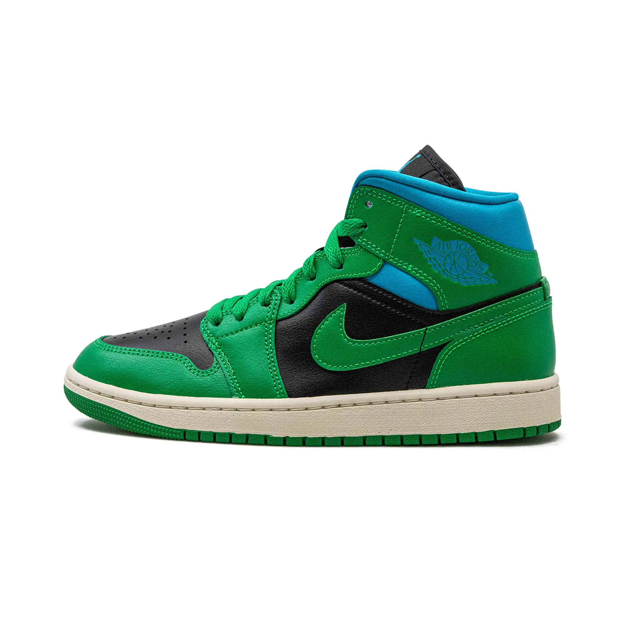 AIR JORDAN 1 MID WMNS "Lucky Green Aquatone" BQ6472 033