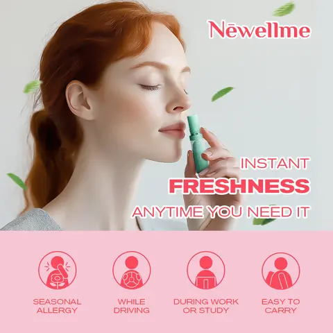 Wake Up with Newellme Nose Stick | Breathe in Essential Oils for Instant Relief & Clarity