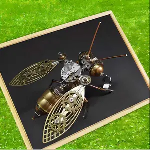Metal Large Beehive Mechanical Model 3D DIY Educational Handmade Creative Ornament Men's Gift Toy Large Beehive Assembly Version