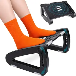 Foot Rest for under Desk at Work - Ergonomic under Desk Footrest for Office, Adjustable Foot Stool Desks Footrests with Roller Massager - Leg Support Rest for Office Chair & Gaming Home Railger