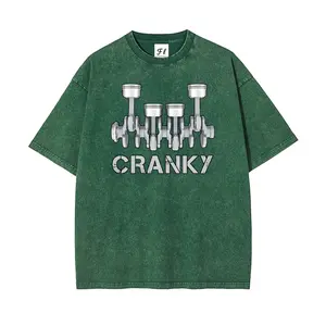 Cranky Machine Oversize Unisex Washed T-Shirt for Women and Men's Unisex Fit Batik Cotton Oversize Streetwear Menswear  Super Soft Pre-Shrunk