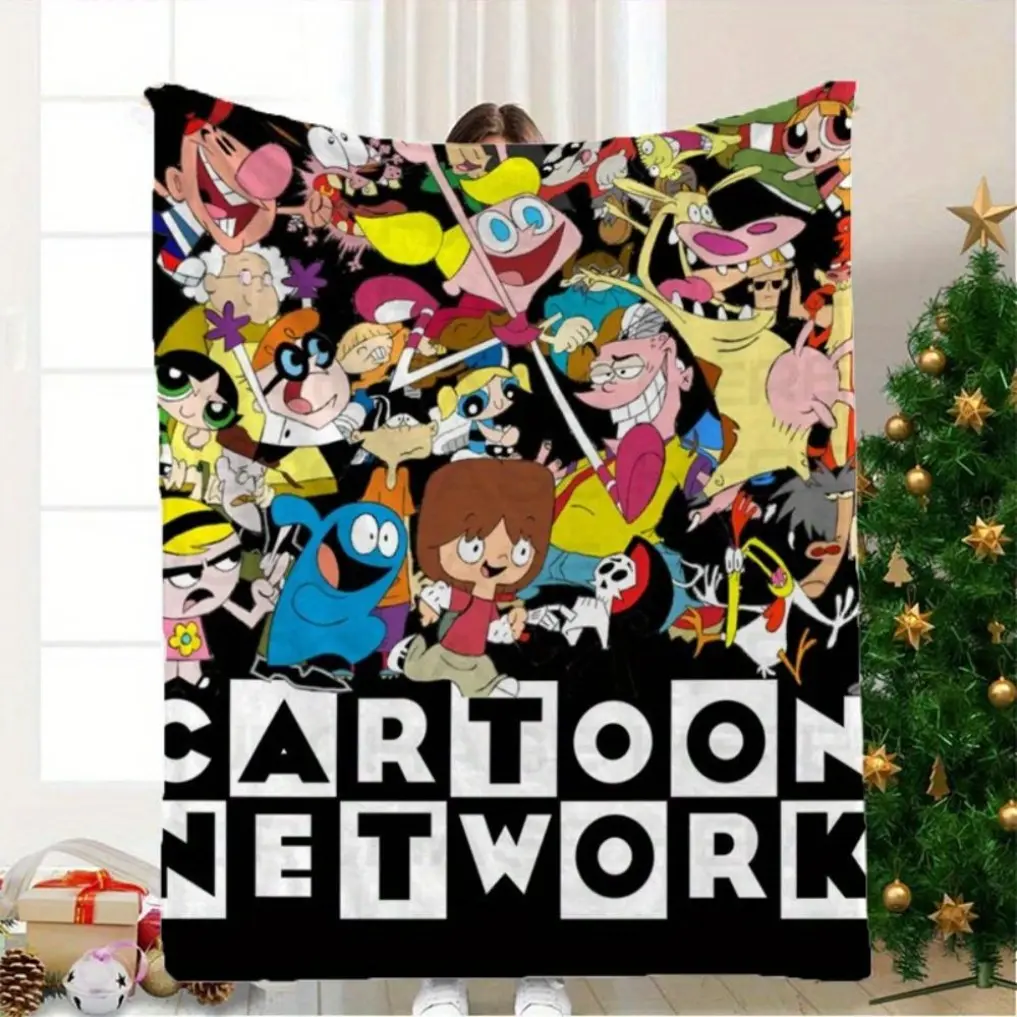 Cartoon Network Fleece Blanket – Soft Cozy All-Season Throw, Digital Print, Perfect for Couch, Bed, Travel, Office, Dorm, Gift for Kids & Fans – Holiday & Birthday Present