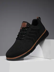 Men's British Memory Foam Walking Fitness Shoes, Breathable Durable Design, Ideal for Daily Wear and Active Lifestyle, Walking Shoes Mesh